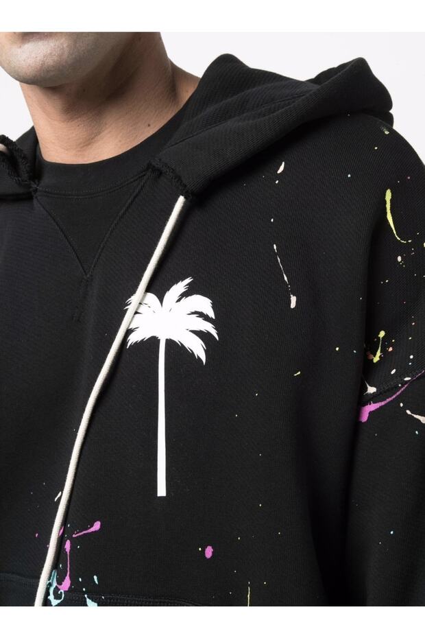 Paint Splatter Effect Sweatshirt - 5