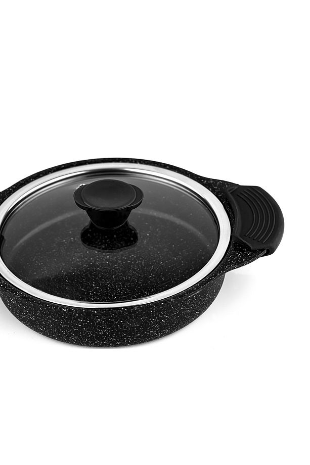 Granit Plus 3'lü Sahan Seti Tak/çıkar Silikon Saplı Siyah - 6