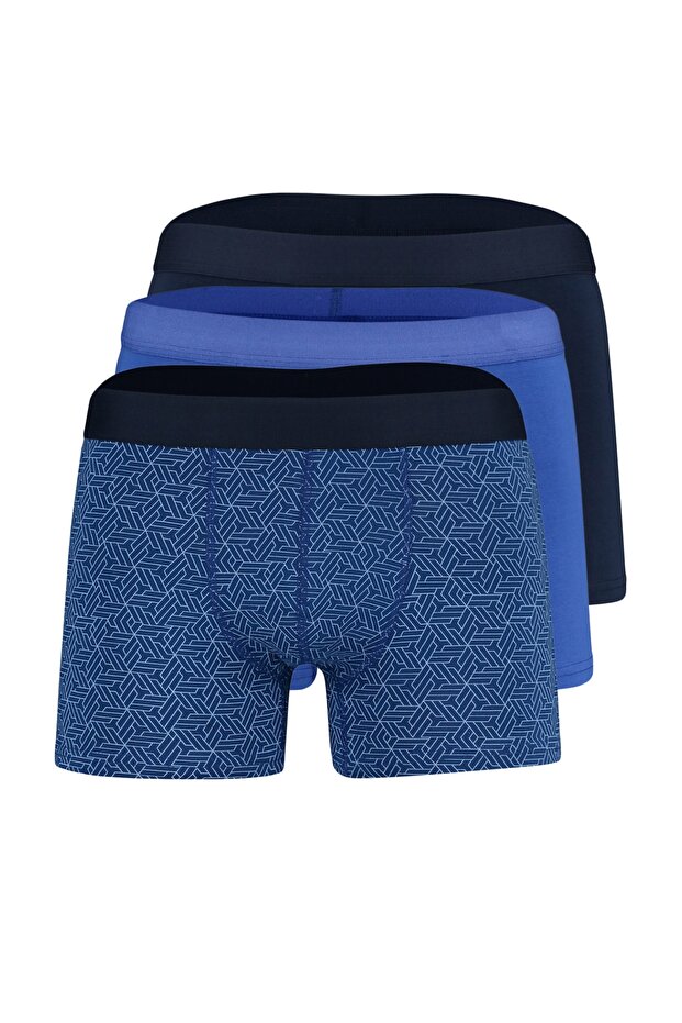 Multicolor 3-Pack Patterned-Flat Pack Boxers Tmnaw23Bx00027