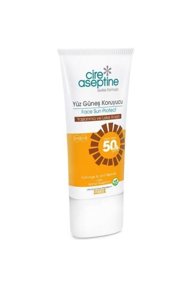 Facial Sunscreen Cream Spf 50+ 50 ml Anti-Aging and Anti-Blemish