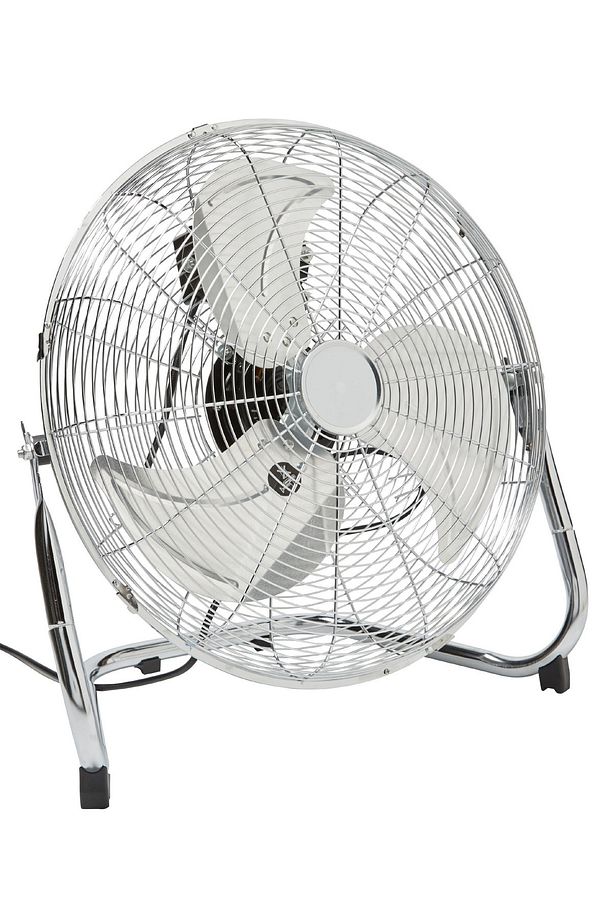 Yer Tipi Krom Vantilatör 3 Kademeli 110w Çelik Kanat 45cm Nc015 - 1