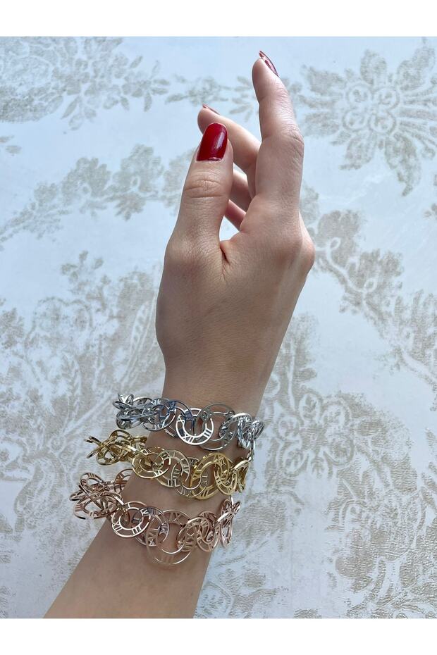 Halka Kadın Çelik Bileklik - 1