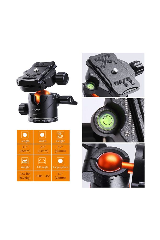 Sa254m2 175cm Ball Head Kit'li Tripod Ve Monopod - 5