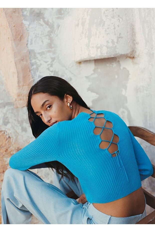 Strickpullover mit Cut-Out-Details - 6
