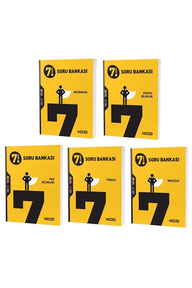 Hız 2023 7. Sınıf Matematik Türkçe Fen Sosyal Ingilizce Soru Seti 5 Kitap - 1