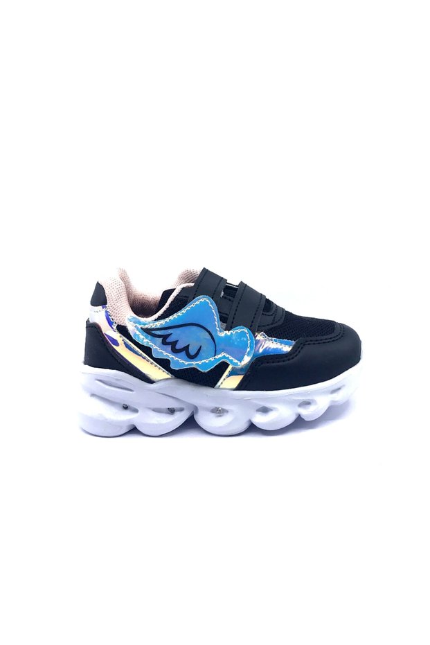 Angel Orthopedic Black Girl's Daily Sports Shoes