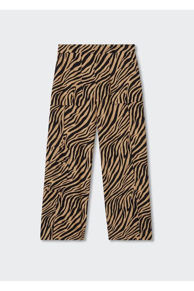 Leopard Pattern Loose Trousers - 3