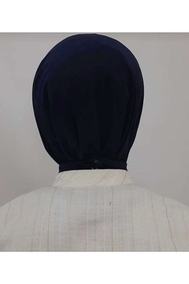 Eșarfă Hijab Snap Bone de damă bleumarin - 4