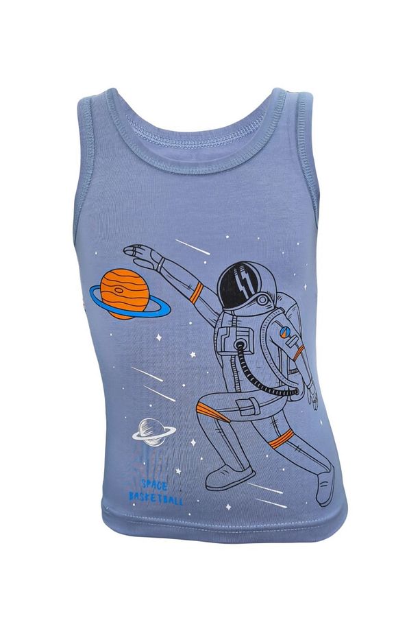 5'li Astronot Desenli Erkek Çocuk Atlet - 4