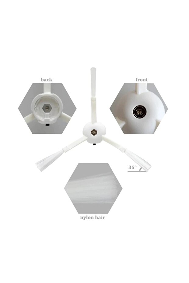 Roborock S5 Compatible 2-Piece Side Brush - 3