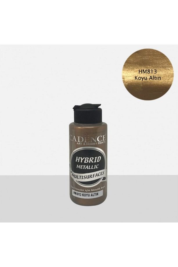 Hm813 Koyu Altın Metalik Multisurface 120ml Hm813 Koyu Altın Başkent Hobi - 1