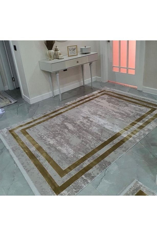 Monet Mt20a Bej Altın Modern Makine Halısı - 2