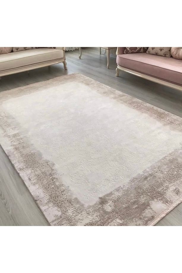 Monet Mt40c Bej Kahve Modern Makine Halısı - 2