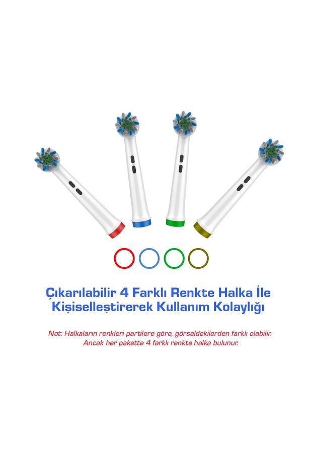 Ultra Sensitive Pro Oral B Şarjlı Diş Fırçası Yedek Başlığı 4 Adet Ekstra Yumuşak Başlık (BAKIRSIZ) - 6