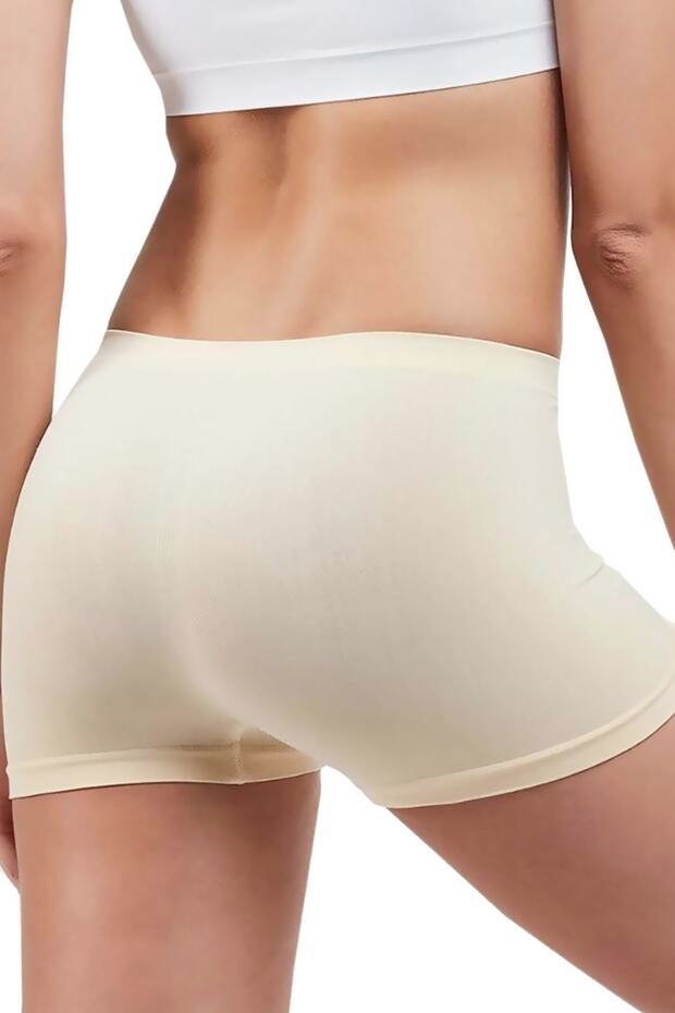 Iz Yapmayan Dikişsiz Seamless Boxer Şort Kısa Mini Iç Göstermez - 2