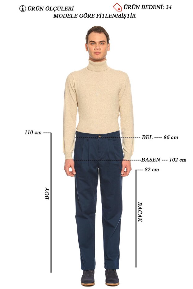 Lacivert Pantolon - 6