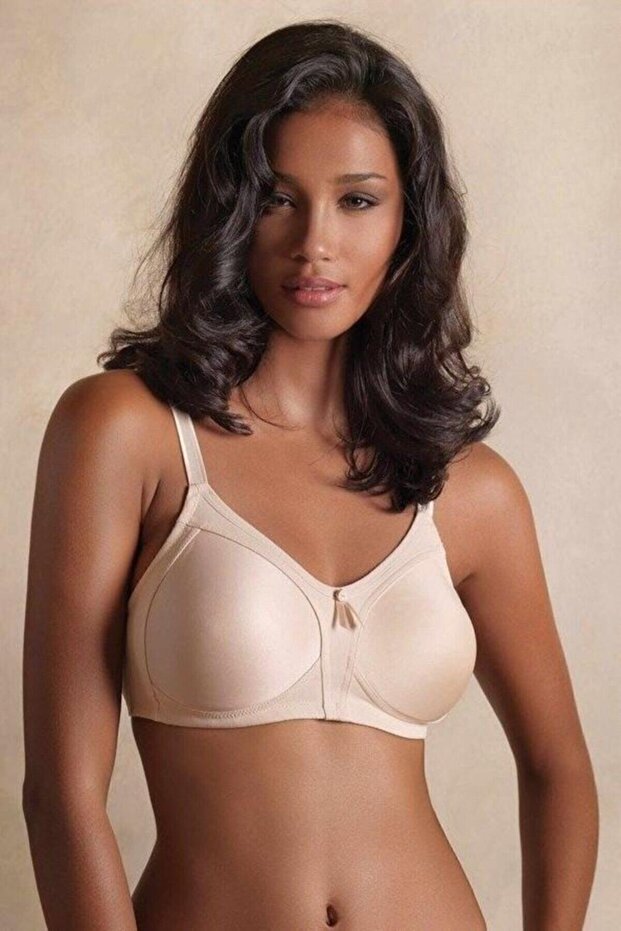 Non-Wireless Support Bra Basic Nude Color C Cup - 1