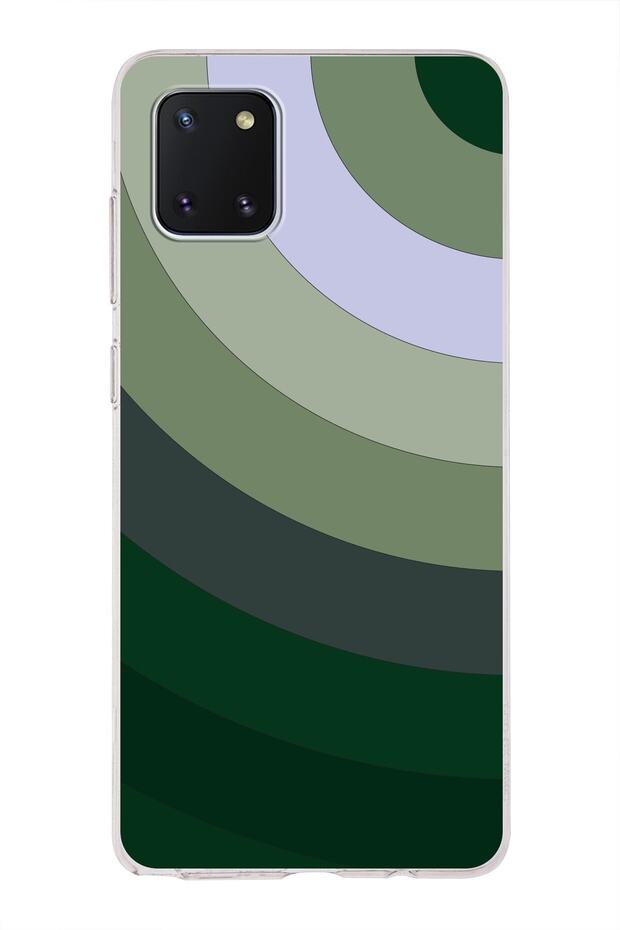 Samsung Galaxy Note10 Lite Renk Cümbüşü Tasarımlı Şeffaf Silikon Kılıf - 1