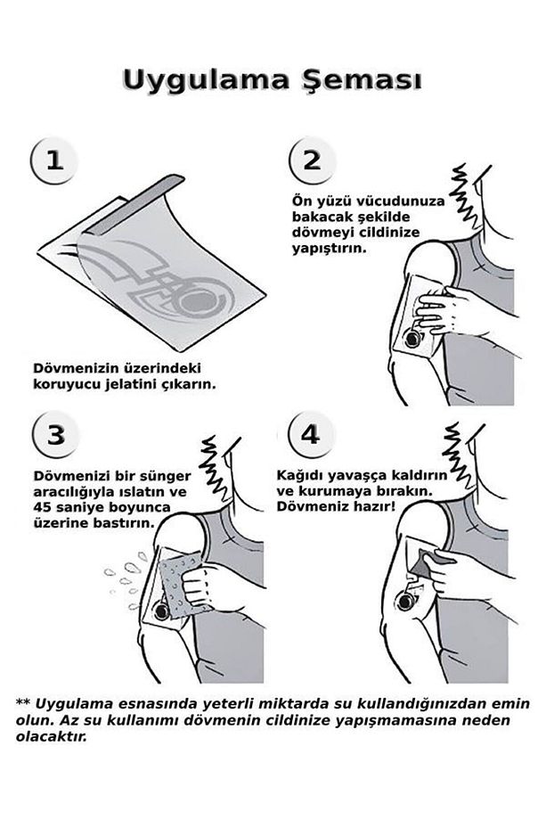 Ay Çiçeği Ve Çiçekler Dövme - 3