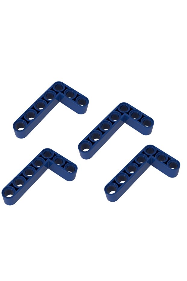 Technic Moc Custom Liftarm Bent Thick L-shape 3 X 5 - Navy Blue 4 Pieces to Ship
