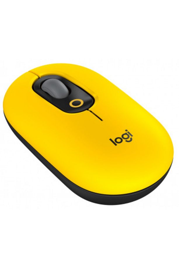 POP Mouse Blast Emoji Tuşlu Sessiz Kablosuz Mouse - Sarı&Siyah - 2