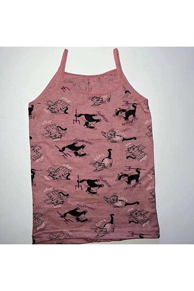 Girl's Patterned 2-Piece Undershirt - 2