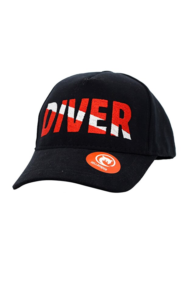 قبعة مطرزة بتصميم علم الغوص - 1