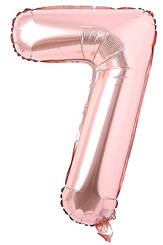 100 cm Rose Gold Large Foil 7 Years Number Balloon 40Inc