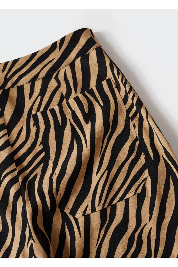 Leopard Pattern Loose Trousers - 5