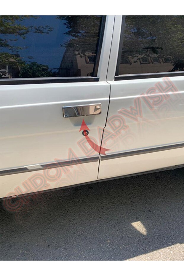 Renault Broadway Uyumlu 1993- Kapı Kolu 4 Kapı Krom Paslanmaz Çelik - 3