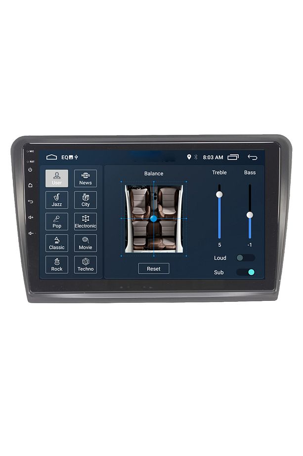 Skoda Super B Android Carplay Navigasyon Multimedya Ekran Teyp 2gb Ram + 16gb Hdd - 1