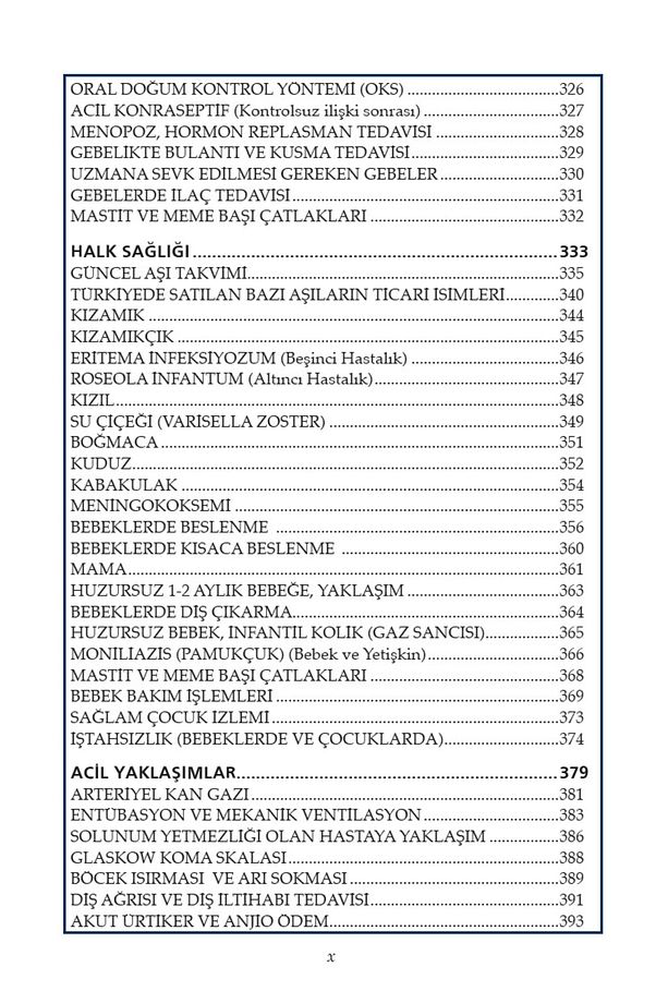 Örnek Reçete ve Acil Yaklaşımlar Cep Kitabı / İlyas Yolbaş / İstanbul Tıp Kitabevi / 9786054499205 - 8