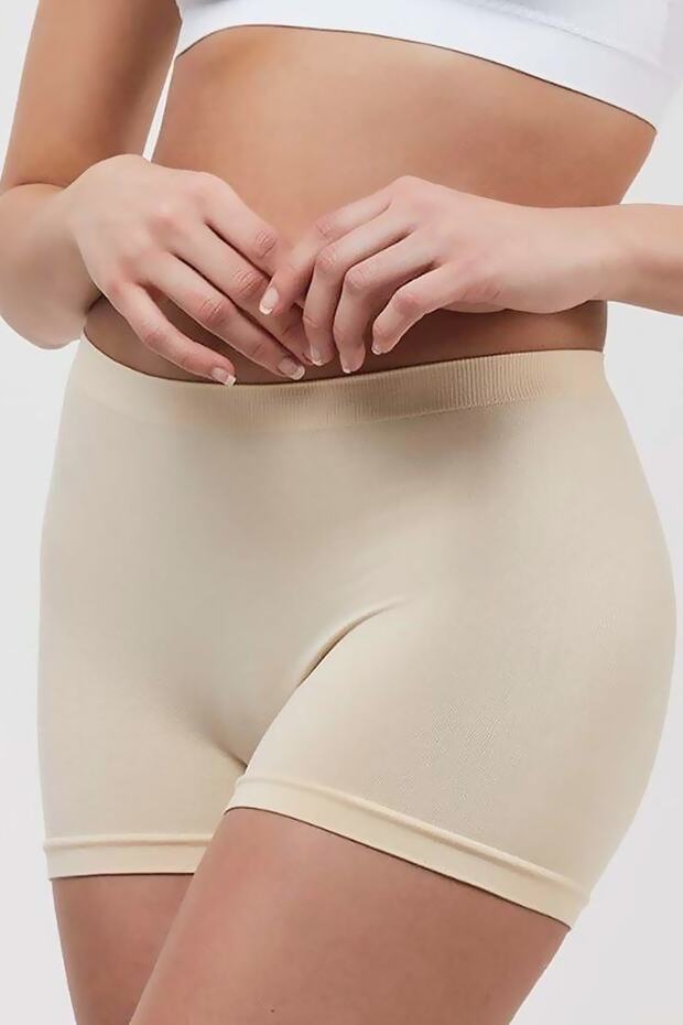 Iz Yapmayan Dikişsiz Seamless Boxer Şort Kısa Mini Iç Göstermez - 1