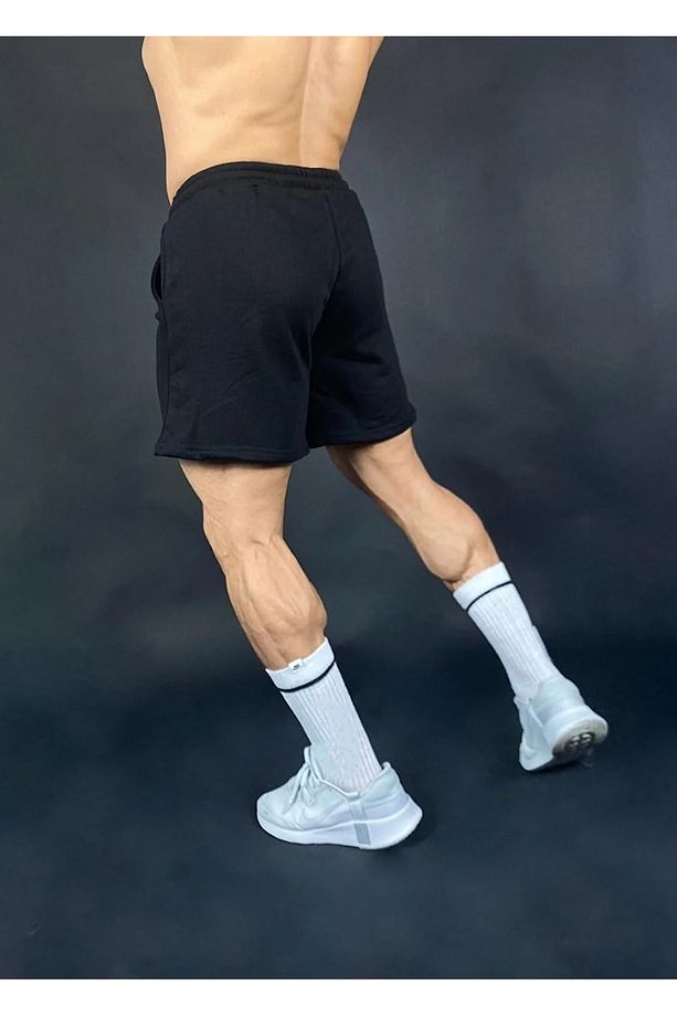 Siyah Erkek Regular Fit Cepli Şort - 2