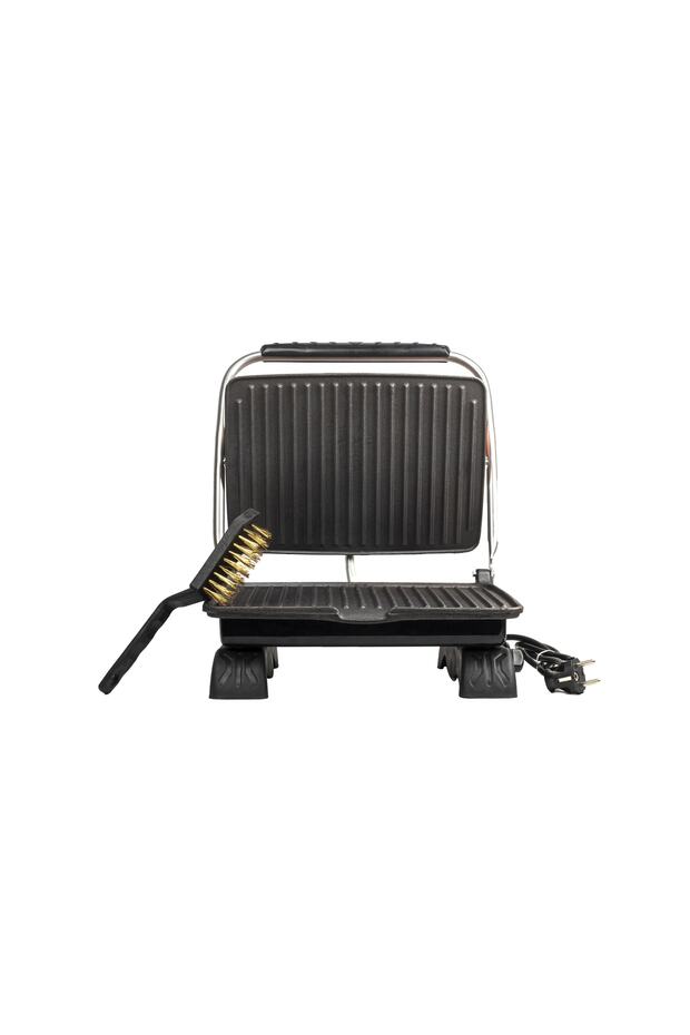 Plus Organik Demir Döküm Izgara & Tost Makinası Rosegold Izgara Aparatlı&fırçalı - 6