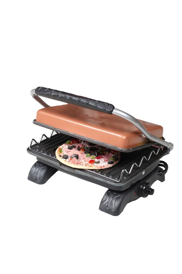 Plus Organik Demir Döküm Izgara & Tost Makinası Rosegold Izgara Aparatlı&fırçalı - 8
