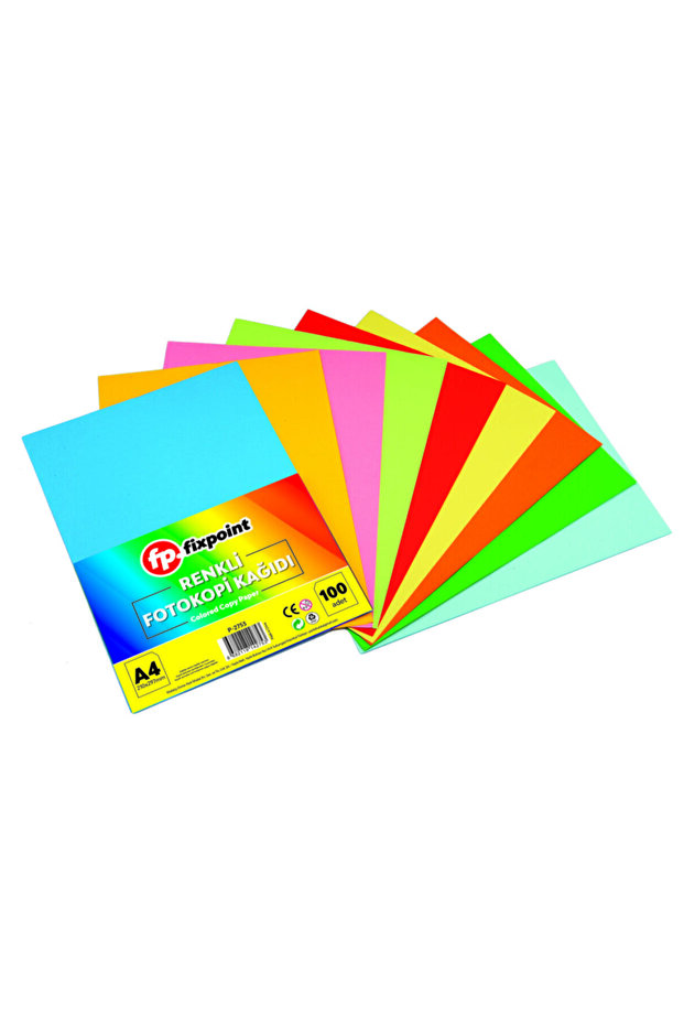 A4 Colored Copy Paper 100 Pieces - 1