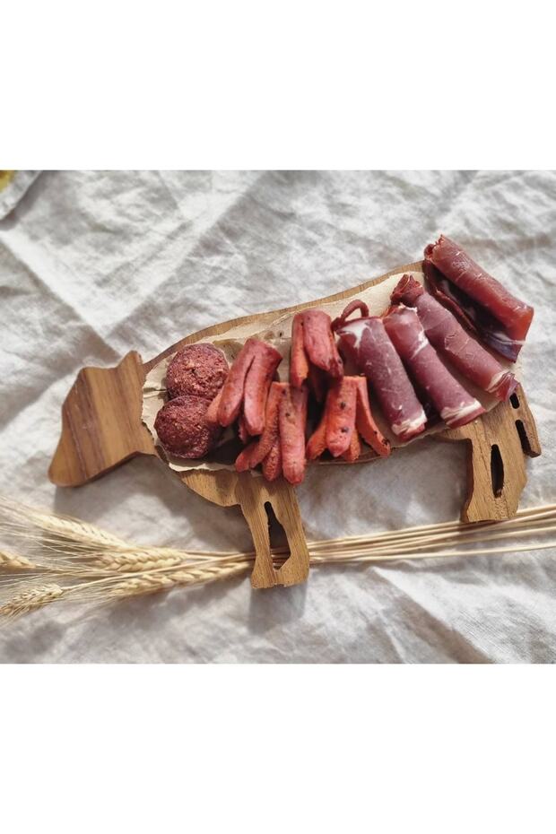 Inek Kahvaltılık Ahşap Servis Sunum Tabağı - 1