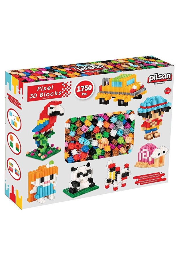 Pixel 3d Bloklar 1750 Parça - 1