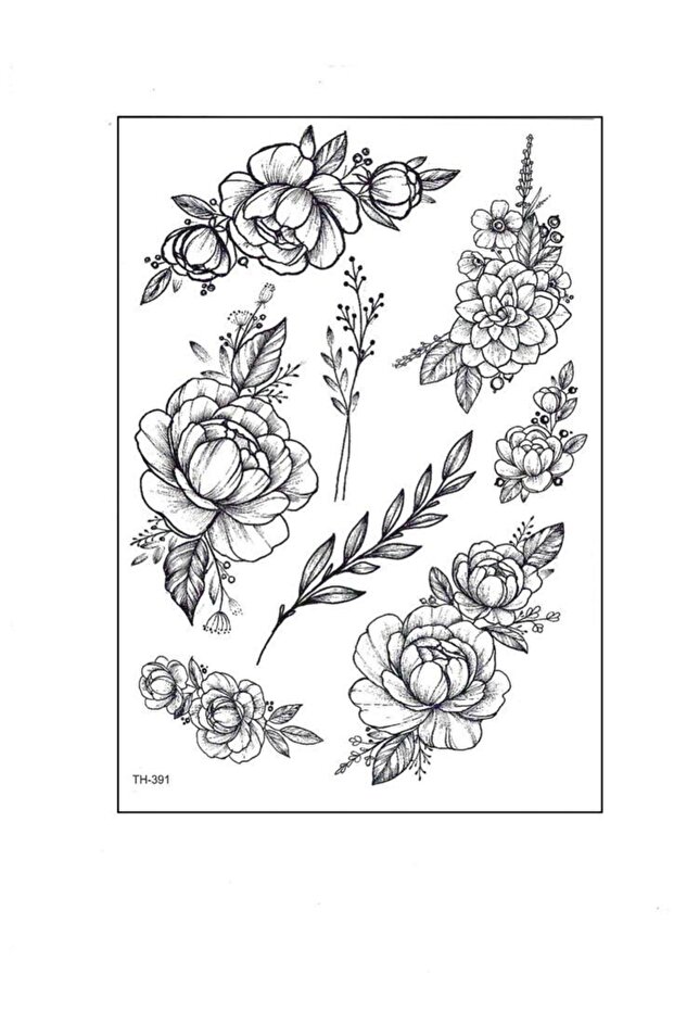 Çiçekler Vucut Dövmesi - 4