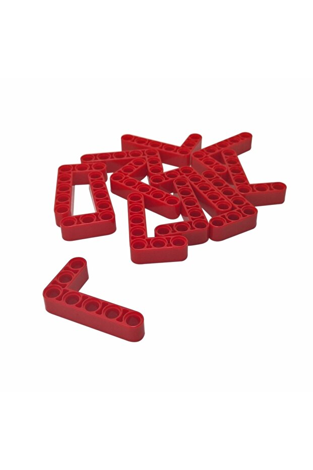 Original Technic Moc Custom Liftarm Bent Thick L-Shape 3 X 5 - Red 4 Pieces to Send