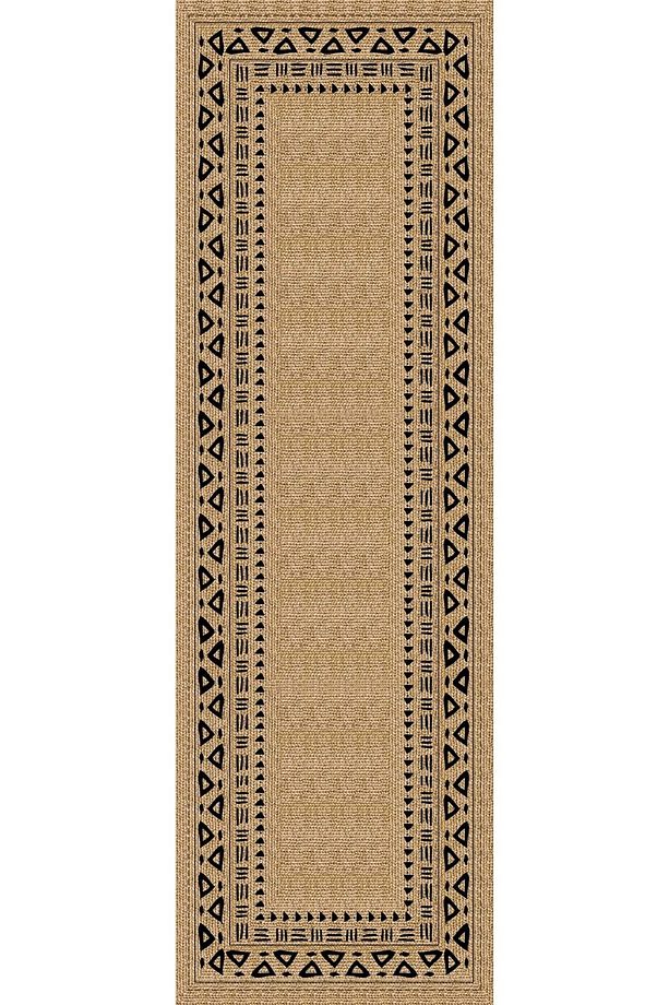 40x140cm Runner Masa Örtüsü Premium Tay Tüyü Dokuma Leke Tutmaz Kumaş Hasır Görünümlü Rnr186 - 2