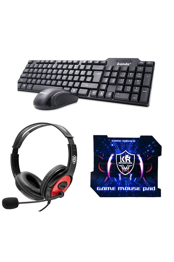 Togo Gamıng Set Gaming Oyun Seti Mikrofonlu Oyuncu Kulaklığı + Klavye + Mouse + Mouse Pad Set 4lü - 1