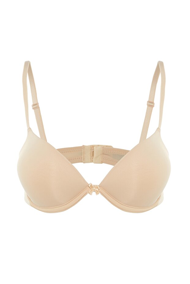 Ten İp Askılı Ekstra Dolgulu/Push-Up Tshirt Bra Örme Sütyen THMAW22SU0004 - 8