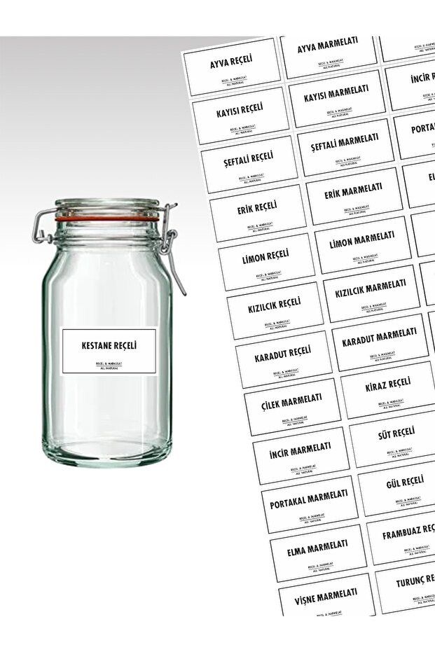 42 Pieces of Jam - Marmalade Jar Label - Sticker