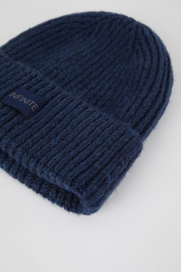 Erkek Işlemeli Triko Bere - 2