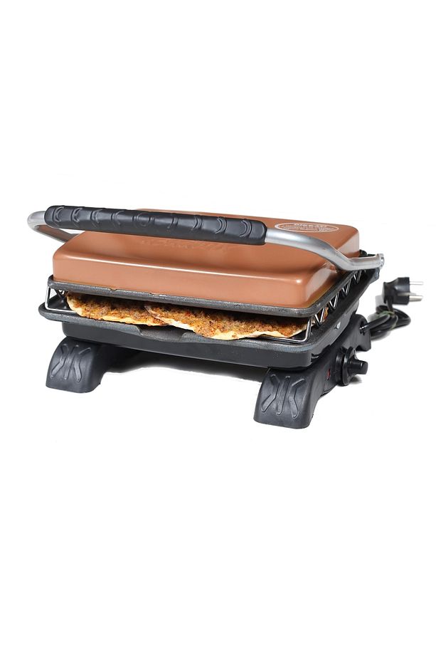 Plus Organik Demir Döküm Izgara & Tost Makinası Rosegold Izgara Aparatlı&fırçalı - 7