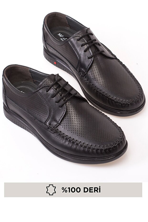 Genuine Leather, Summer, Breathable, Air Conditioned Sole Men's Casual Shoes