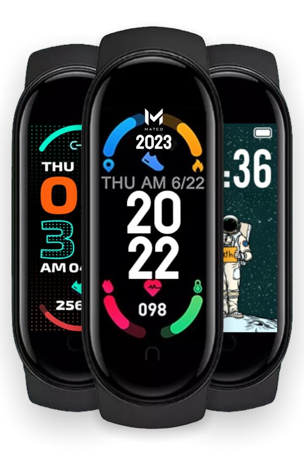 M6 Akıllı Bileklik Renkli Ekran(2022 Sürüm )ios Ve Android Uyumlu,spor, Ekran Teması Değiştirme - 1