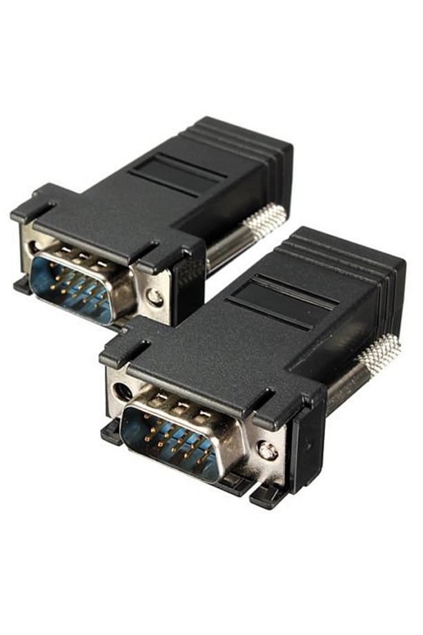 5059 Rj45 Vga Ekleme Ek 30 Metre Uzatıcı Cat5/6 Monitör Extender - 2 Adet - 1